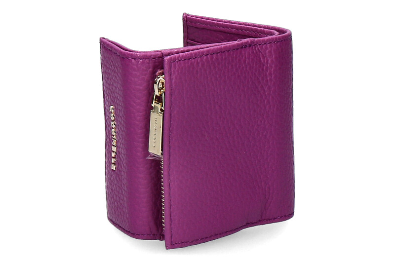 Coccinelle wallet GRAIN LEATHER METALLIC SOFT DAHLIA