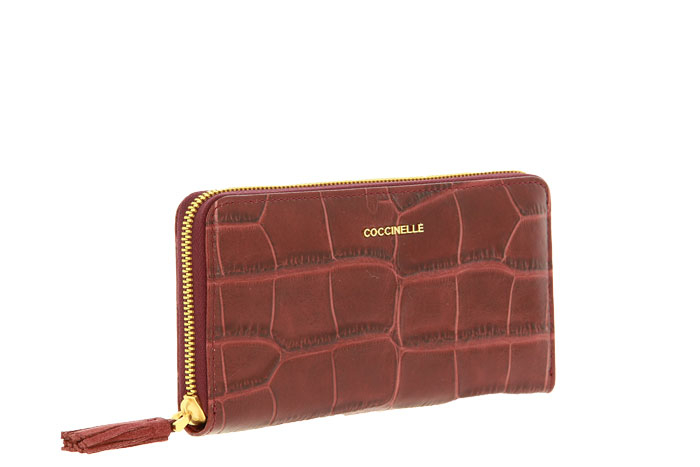 Coccinelle purse METALLIC CROCO BORDO