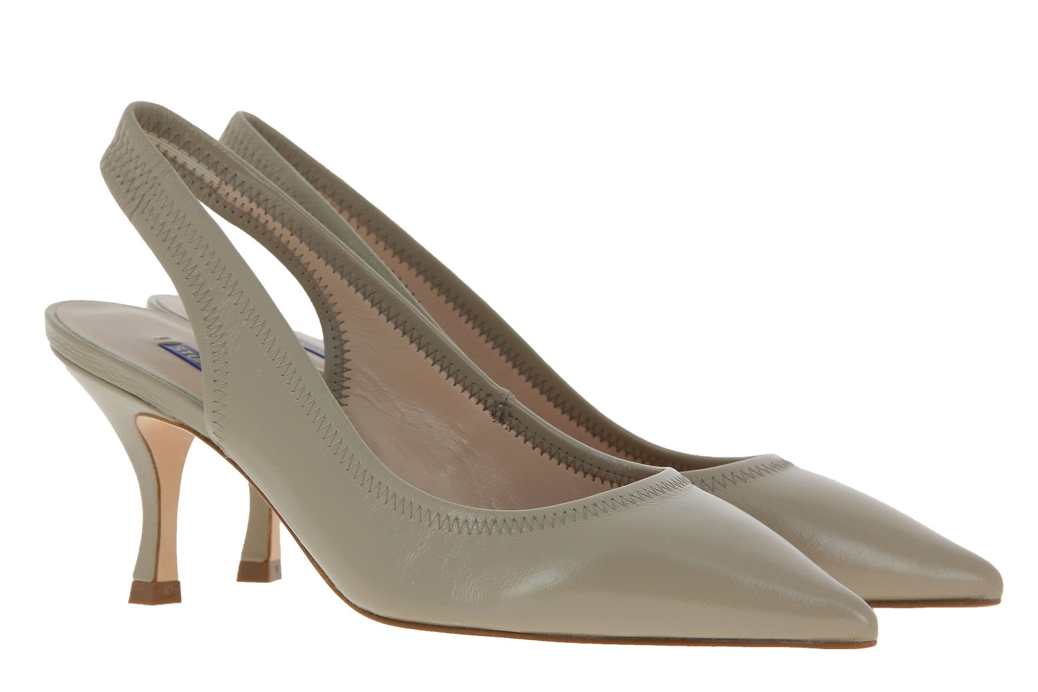 Stuart Weitzman sling pumps ODETTE STONE GLEAMING TRIPON