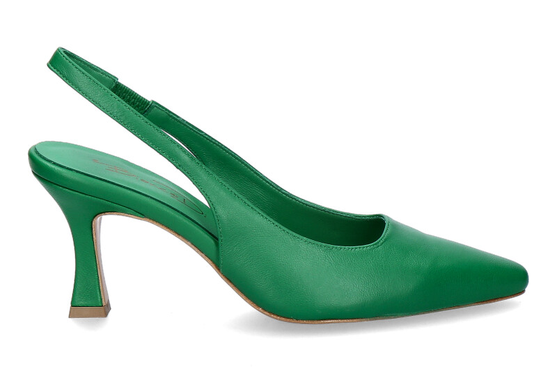 Bianca Di sling pumps NAPPA GREEN CUOIO