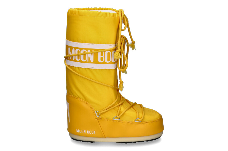 Icon Low Yellow Nylon Boots | Moon Boot Official Store