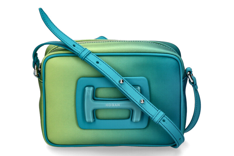 Hogan bag CAMERA BAG STAMPA GREEN TURCHESE