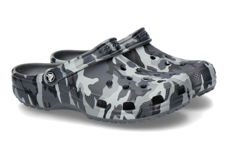 Crocs mules CLASSIC PRINTED CAMO CLOG- slate grey