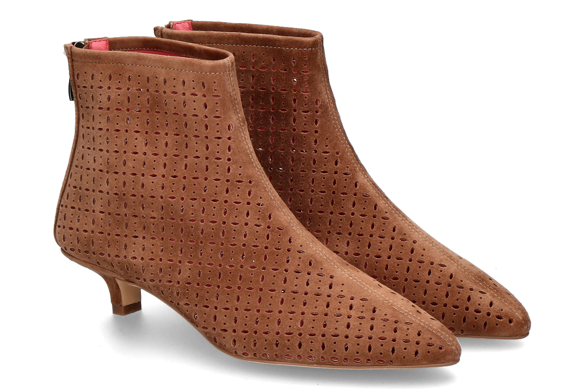 Blackrose ankle boots ISCHIA KID SUEDE- cuoio/ light brown