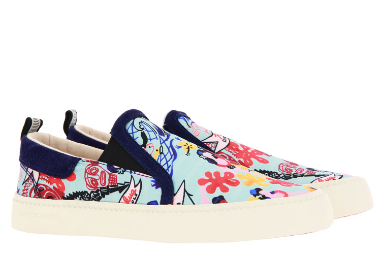 Scotch & Soda slip-on MENTON CANVAS BLUE KEONI PRINT