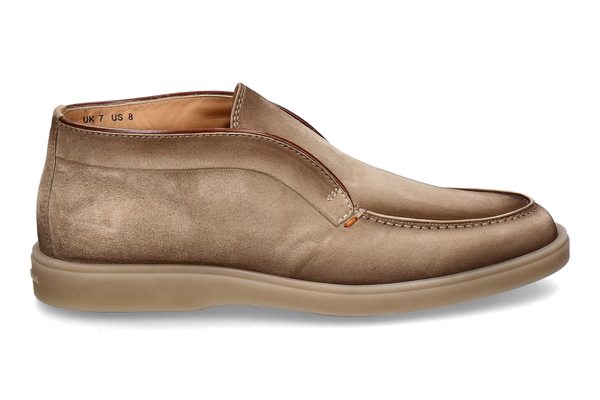 Santoni men's- desert boots DIGITS lined- light brown