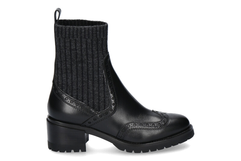 Santoni ankle boots STRICK BLACK- schwarz
