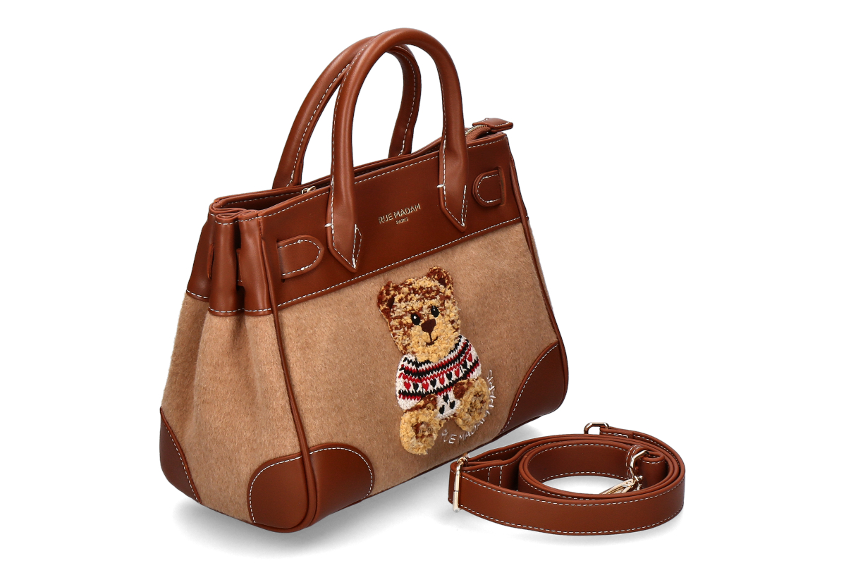 Rue Madam bag MARVIN MINI TOTE - camel/medium brown