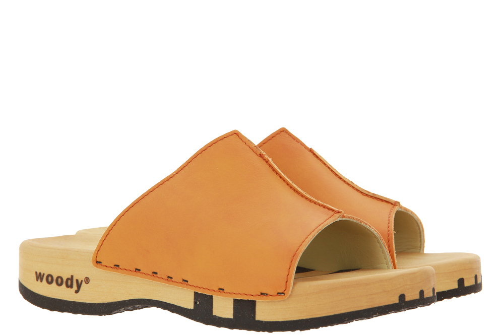 Woody wooden mules ANJA NAPPA ORANGE