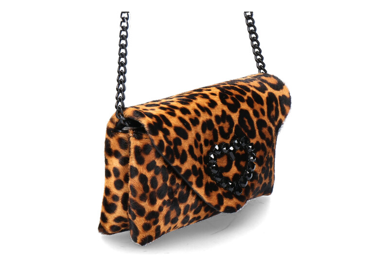 Roberto Festa shoulder bag HEART LEOPARD