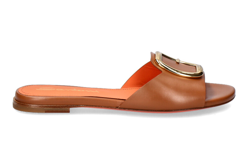 Santoni mules CALF COGNAC