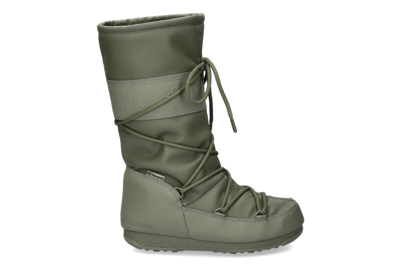 Moon Boots boots HIGH RUBBER WP KHAKI