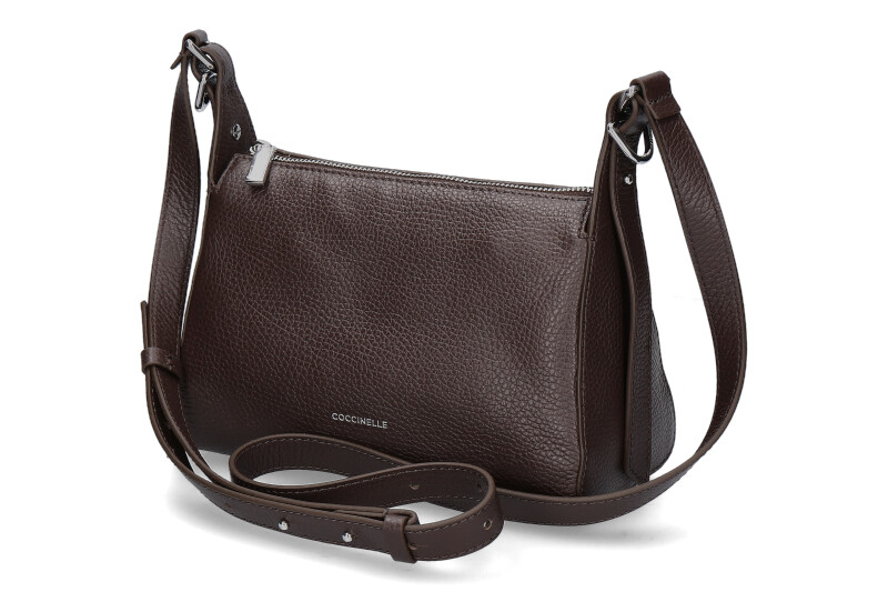 Coccinelle shoulder bag MINI BISHOP GRAINED LEATHER- fondant brown/braun Coccinelle shoulder bag MINI BISHOP GRAINED LEATHER- fondant brown/braun