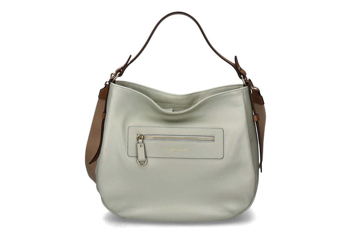 Gianni Notaro bucket bag- tan-mare/ brown-mint