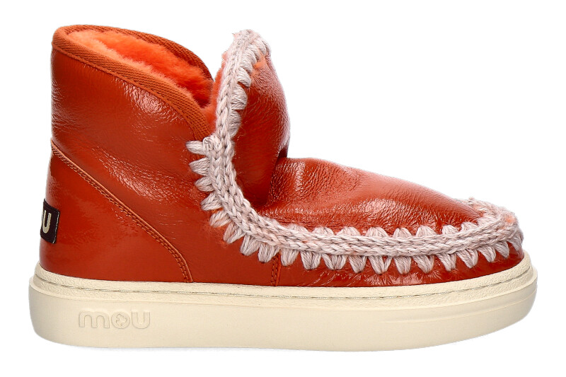 MOU boots ESKIMO SNEAKER BOLD PATENT ORANGE