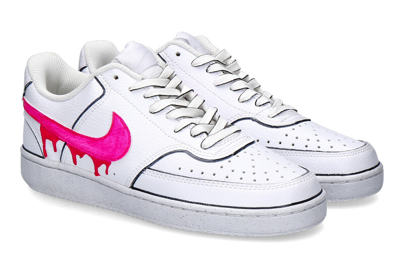 Nike sneaker by Ballo Da Sola COURT VISION LOW WHITE SLIME PINK