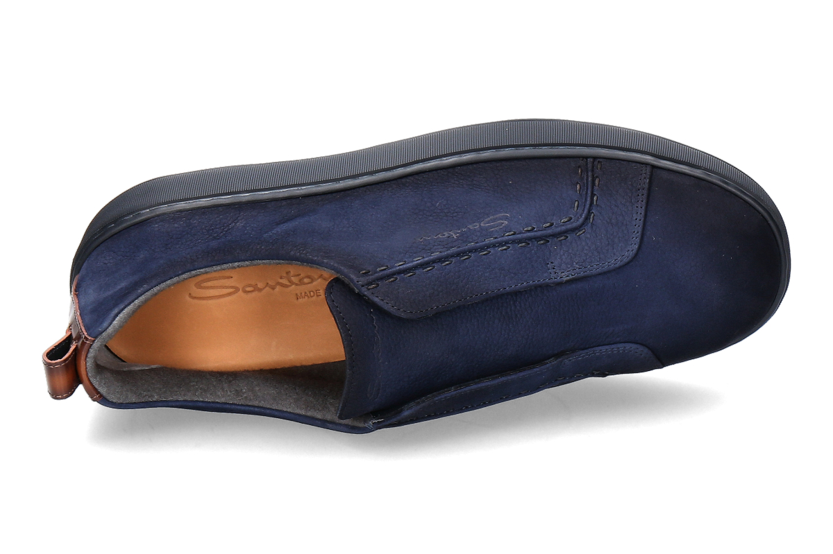 Santoni Herren- Slip-On Sneaker VICTORY gefüttert- dunkelblau_142800050_4