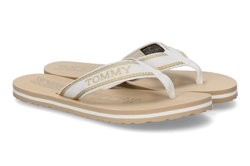 Tommy Hilfiger women's flip flops BEACH SANDAL harvest wheat