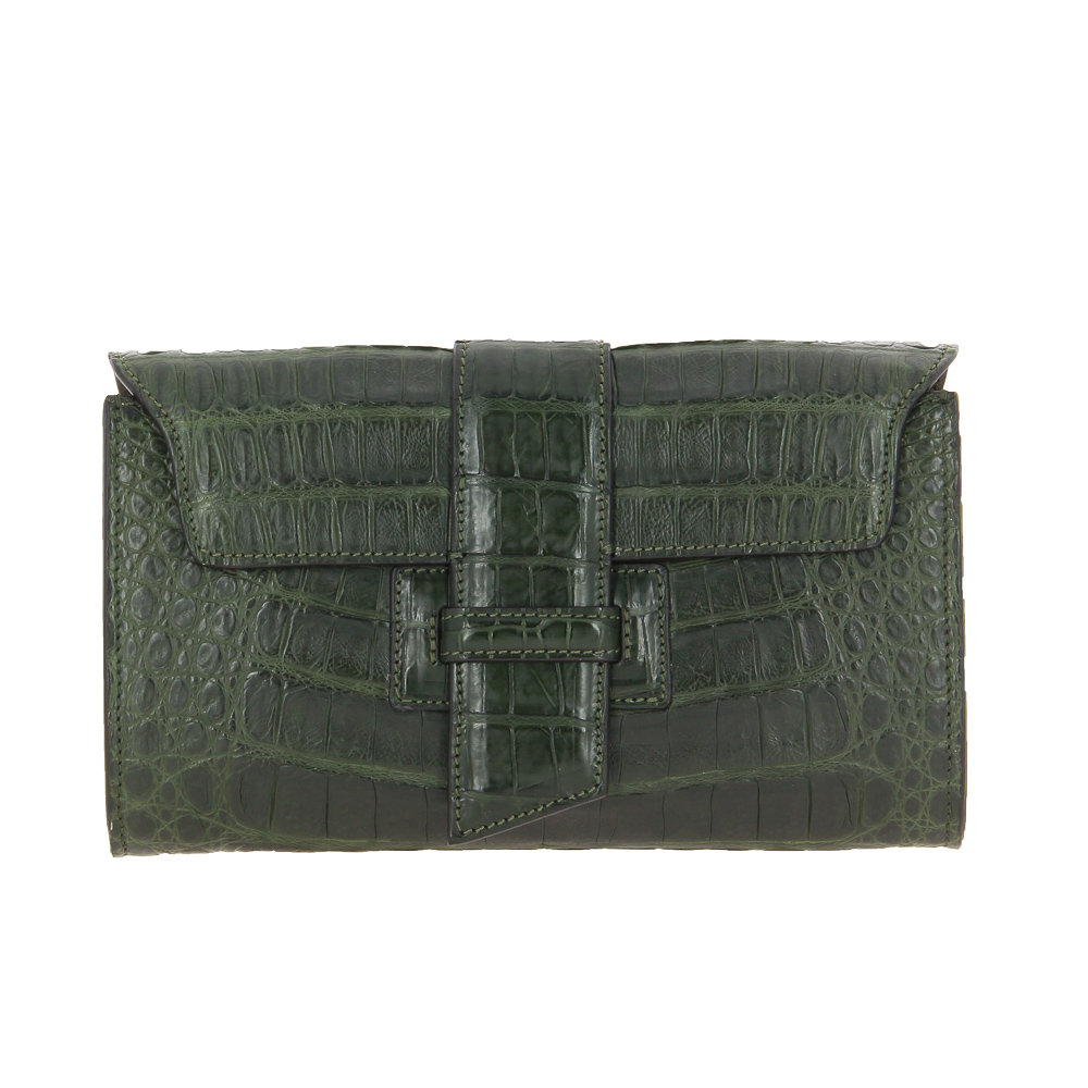 Silvano Biagini clutch MILITARE COCCO