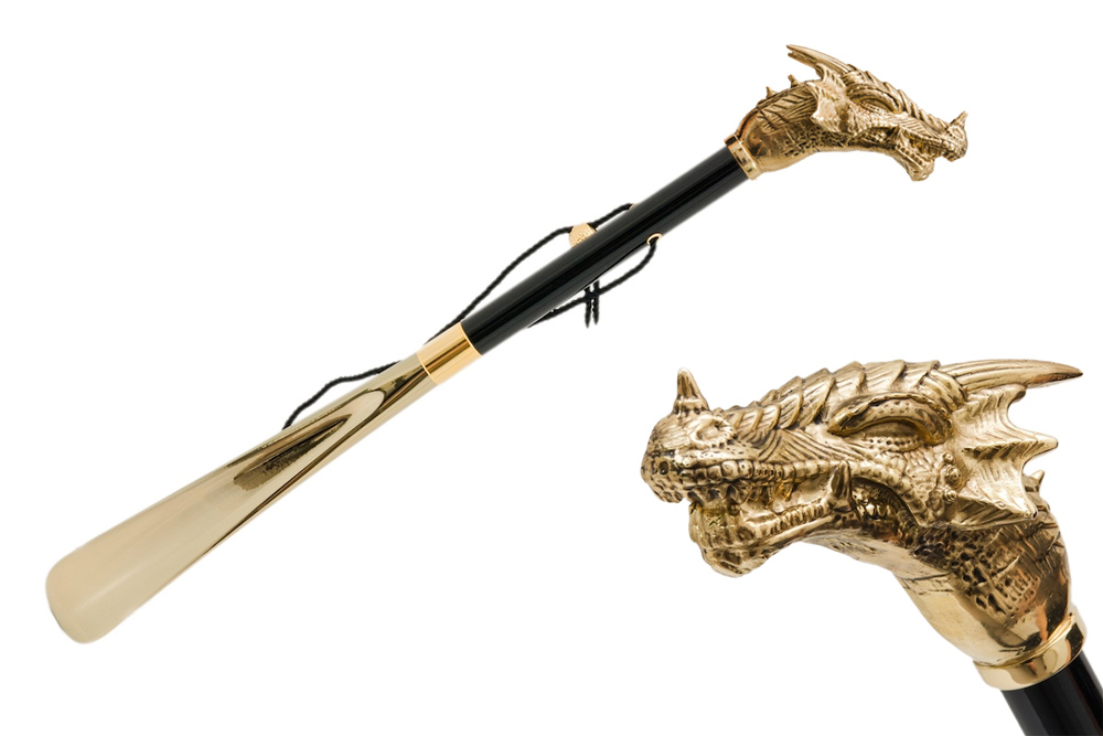 Pasotti shoehorn DRAGON GOLD