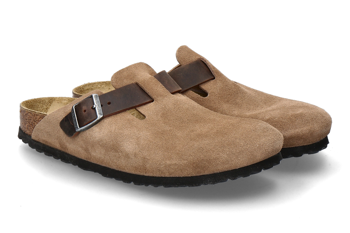 Birkenstock men's- clogs BOSTON NARROW- brown/ dark tea