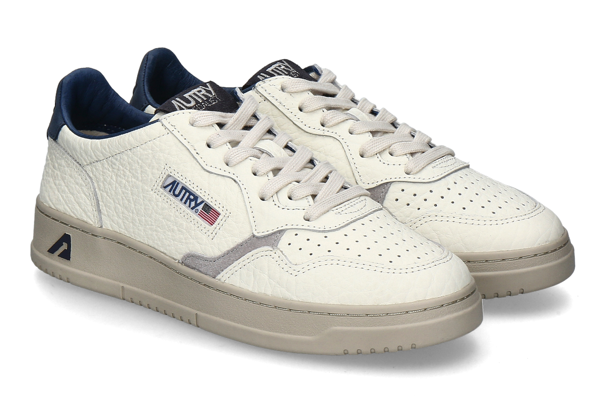 Autry Herren- Sneaker MEDALIST LEATHER NE12- weiss/ blau/ grau