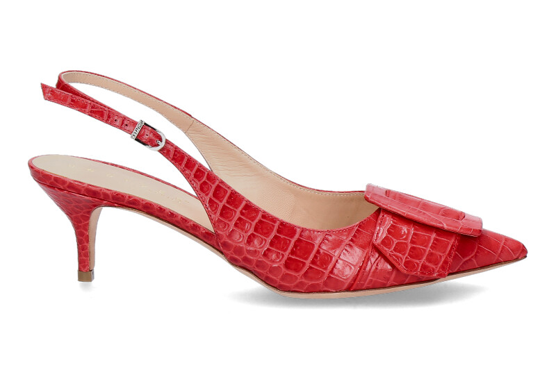 Unützer sling pumps PRINTED COCCO ROSSO