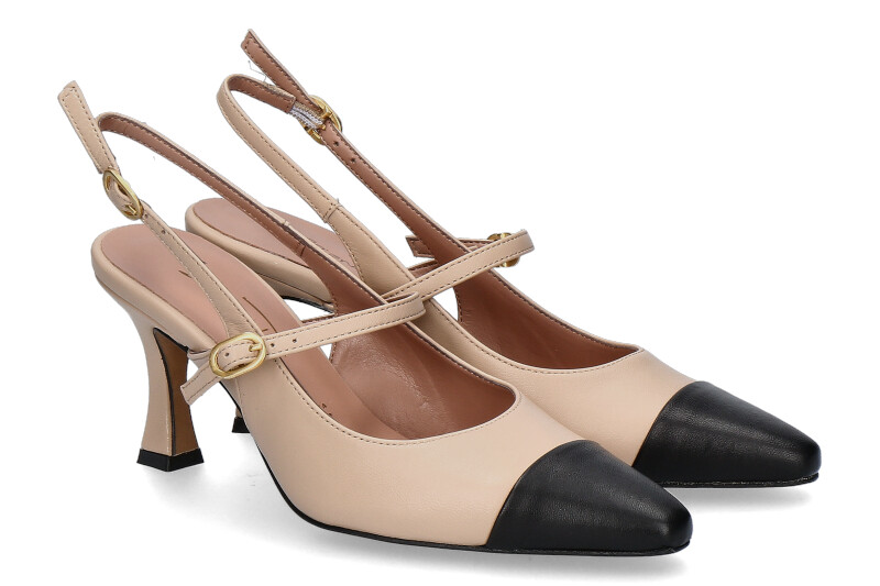 Bianca Di sling pumps NAPPA CAPPUCCIO CUOIO