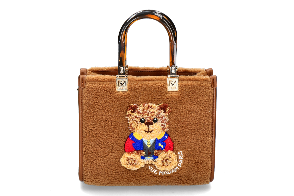 Rue Madam shoulder bag- MARVIN MINI TOTE WINTER- cookie/brown