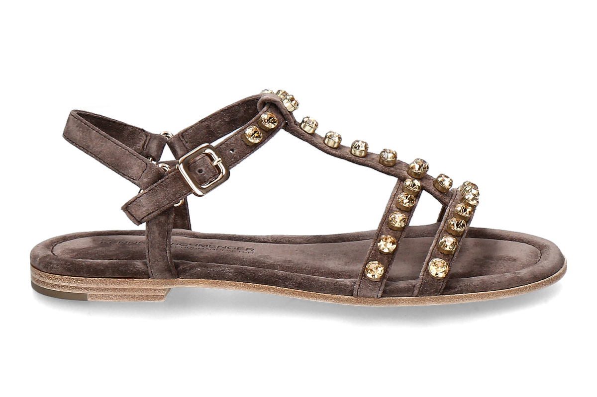 Kennel & Schmenger sandal CARLY SUEDE- coco/ beige/ gold