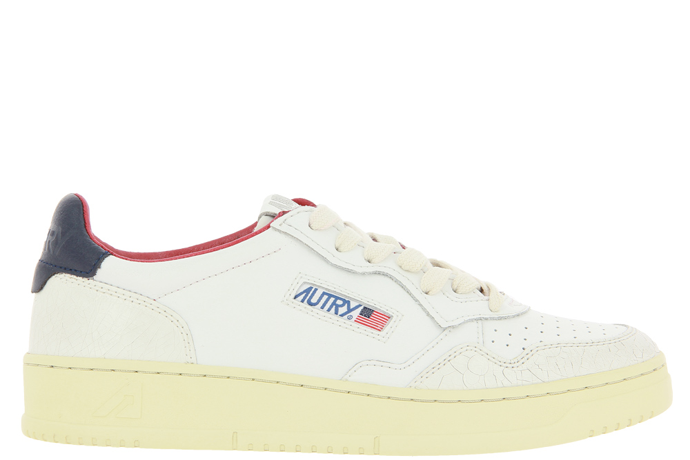 Autry sneaker LOW MAN LEATHER CRACK WHITE BLUE
