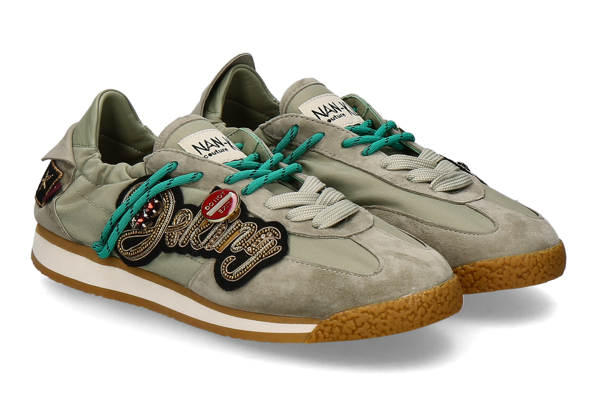 Nan-Ku Couture women's- sneaker EDX- green