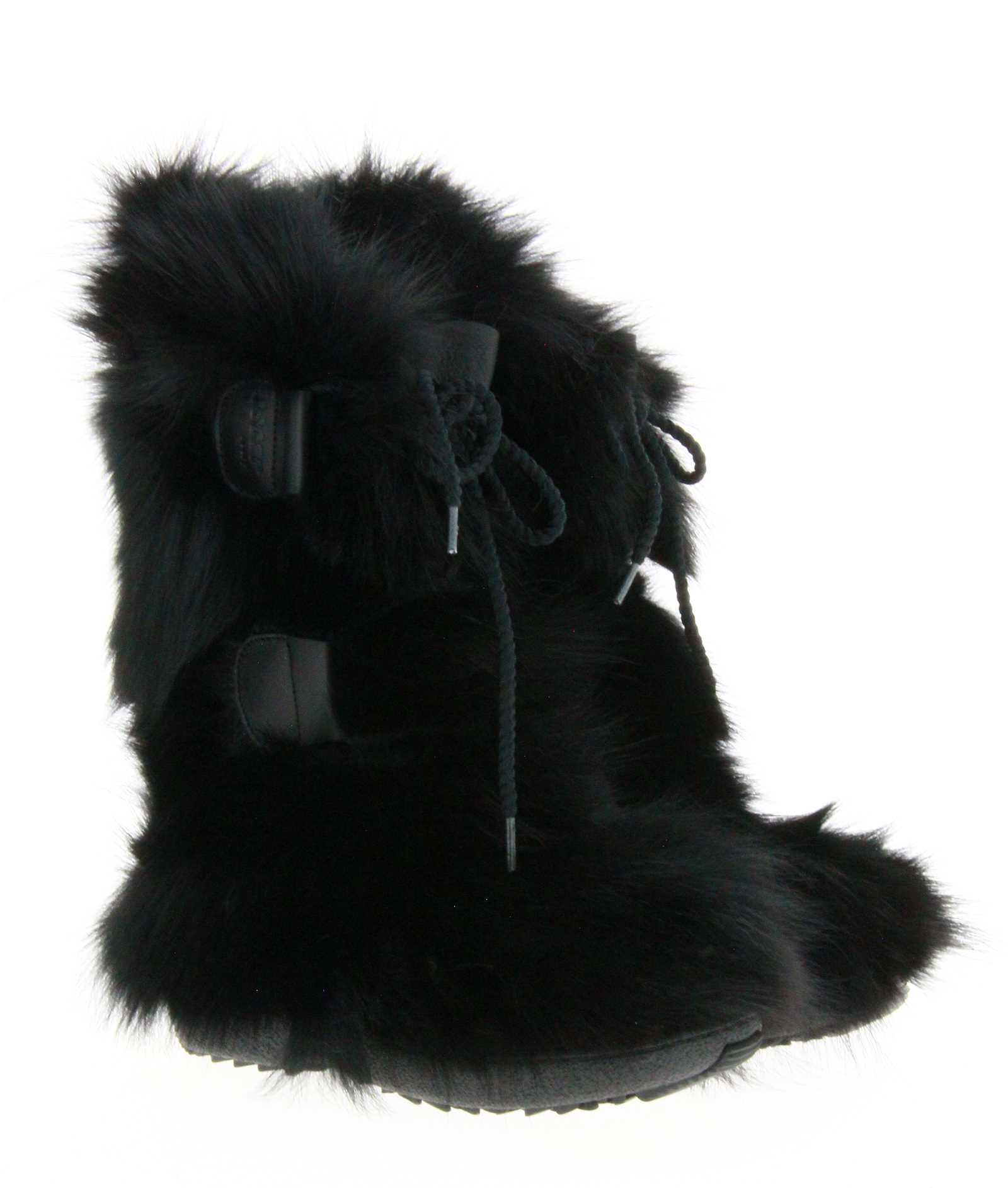 Oscar Sport fur boots GILDA NERO