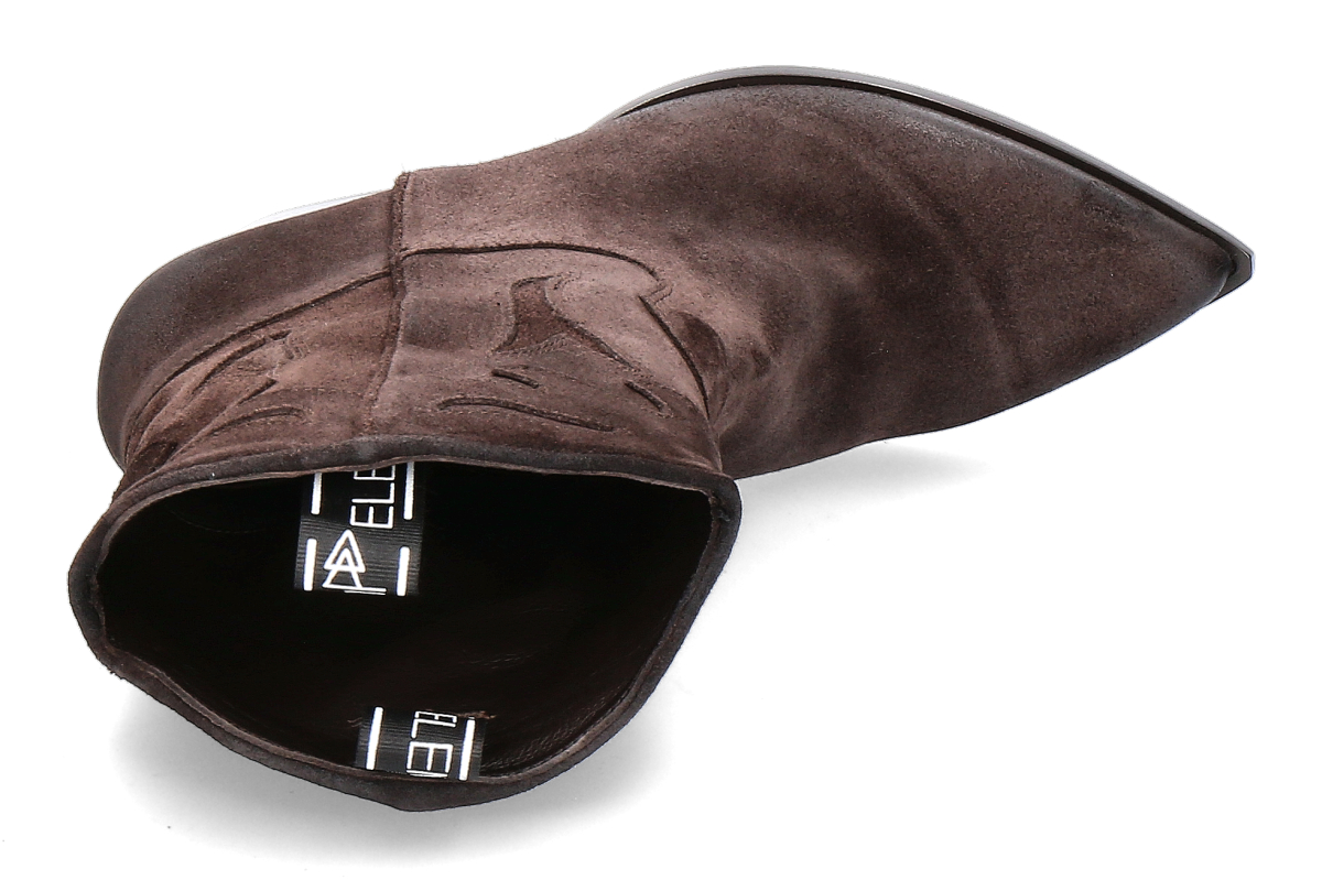 Elena Iachi Damen Western Stiefelette STRATEGIA - Velour Ebano_253300287_5 Elena Iachi Damen Western Stiefelette STRATEGIA - Velour Ebano_253300287_5
