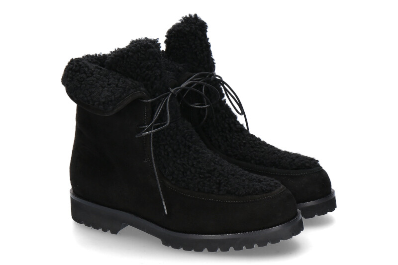 Unützer ankle boots lined VELOUR/ 10 schwarz