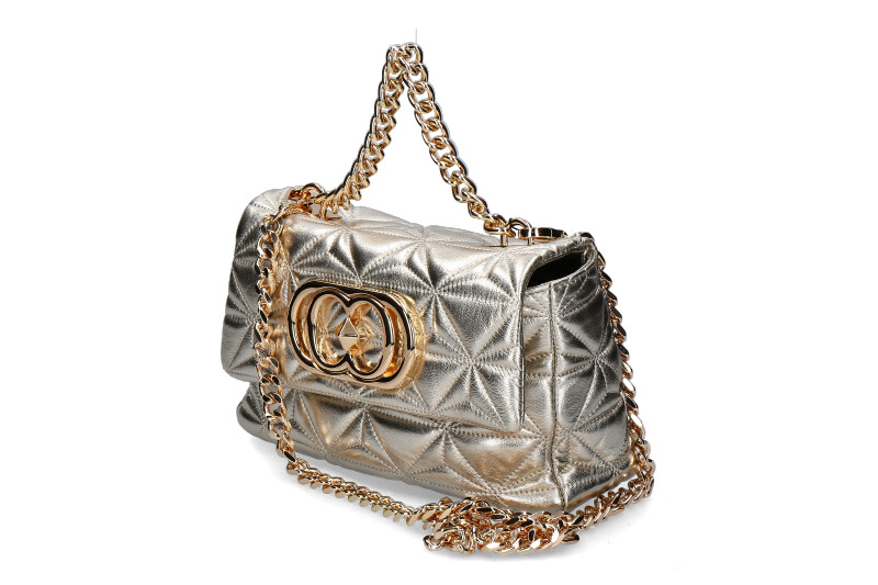 La Carrie shoulder bag SHINY STEPHY MEDIUM LEATHER GOLD