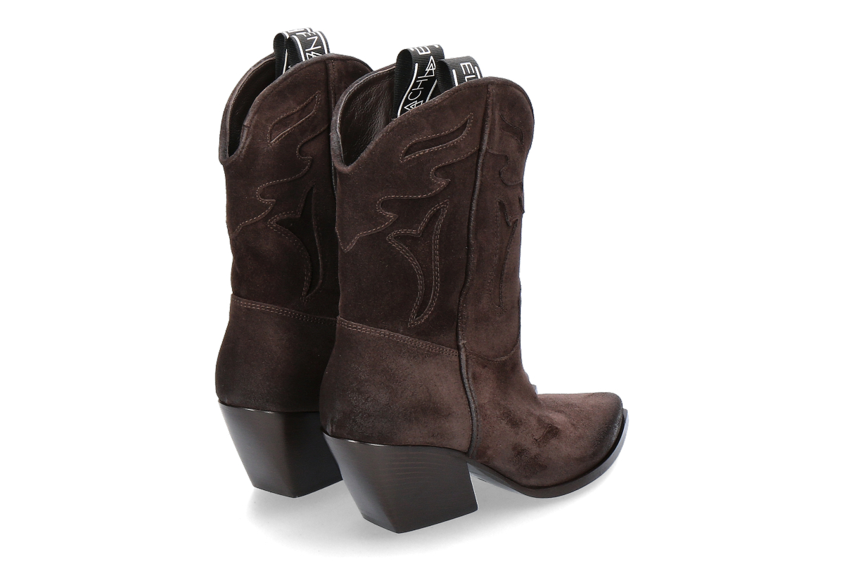 Elena Iachi Damen Western Stiefelette STRATEGIA - Velour Ebano_253300287_2 Elena Iachi Damen Western Stiefelette STRATEGIA - Velour Ebano_253300287_2