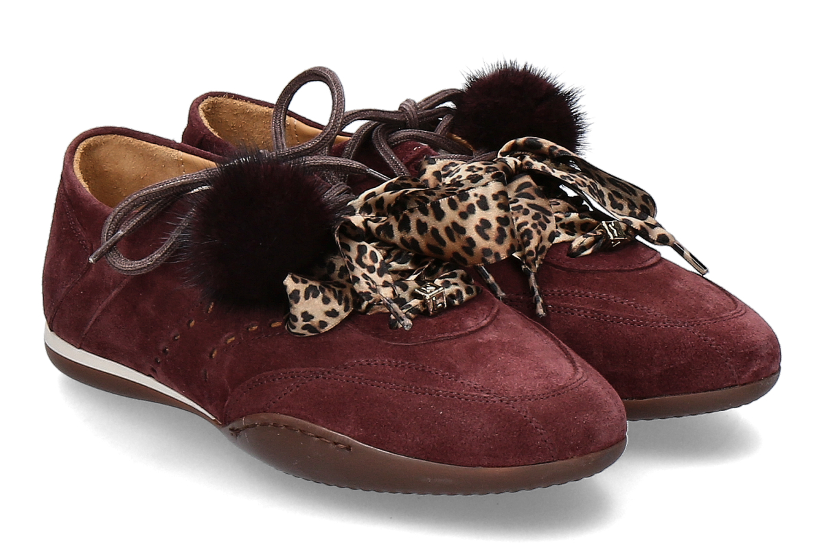 Meline sneaker BERLINO VELOURS - burgundy/red