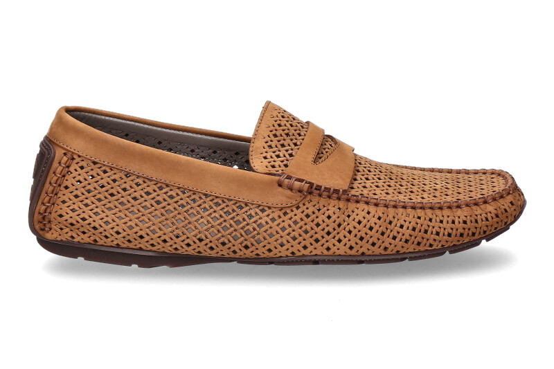 Aldo Bruè moccasin NUBUK SOFT COGNAC