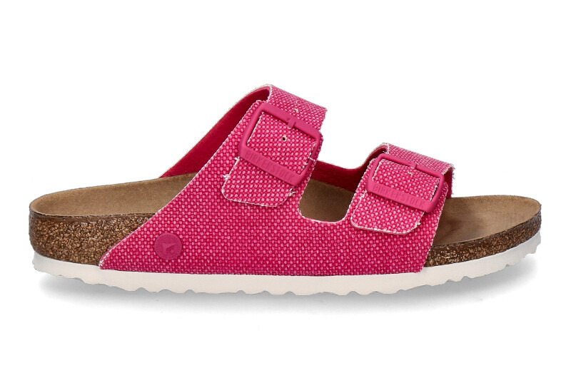 Birkenstock mules ARIZONA RIVET LOGO SCHMAL vegan canvas fuchsia
