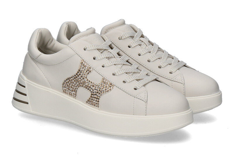 Hogan sneaker for women REBEL H STRASS- latte