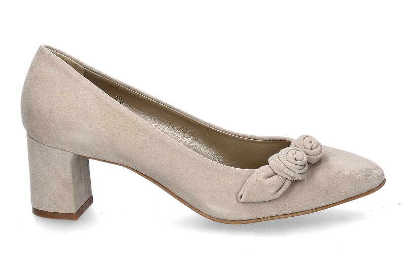 dirndl+bua Trachten-Pumps 1942 ZIEGENVELOURS- beige