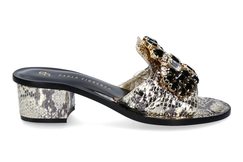 Paola Fiorenza mules SLIDER CRYSTAL PIETRE