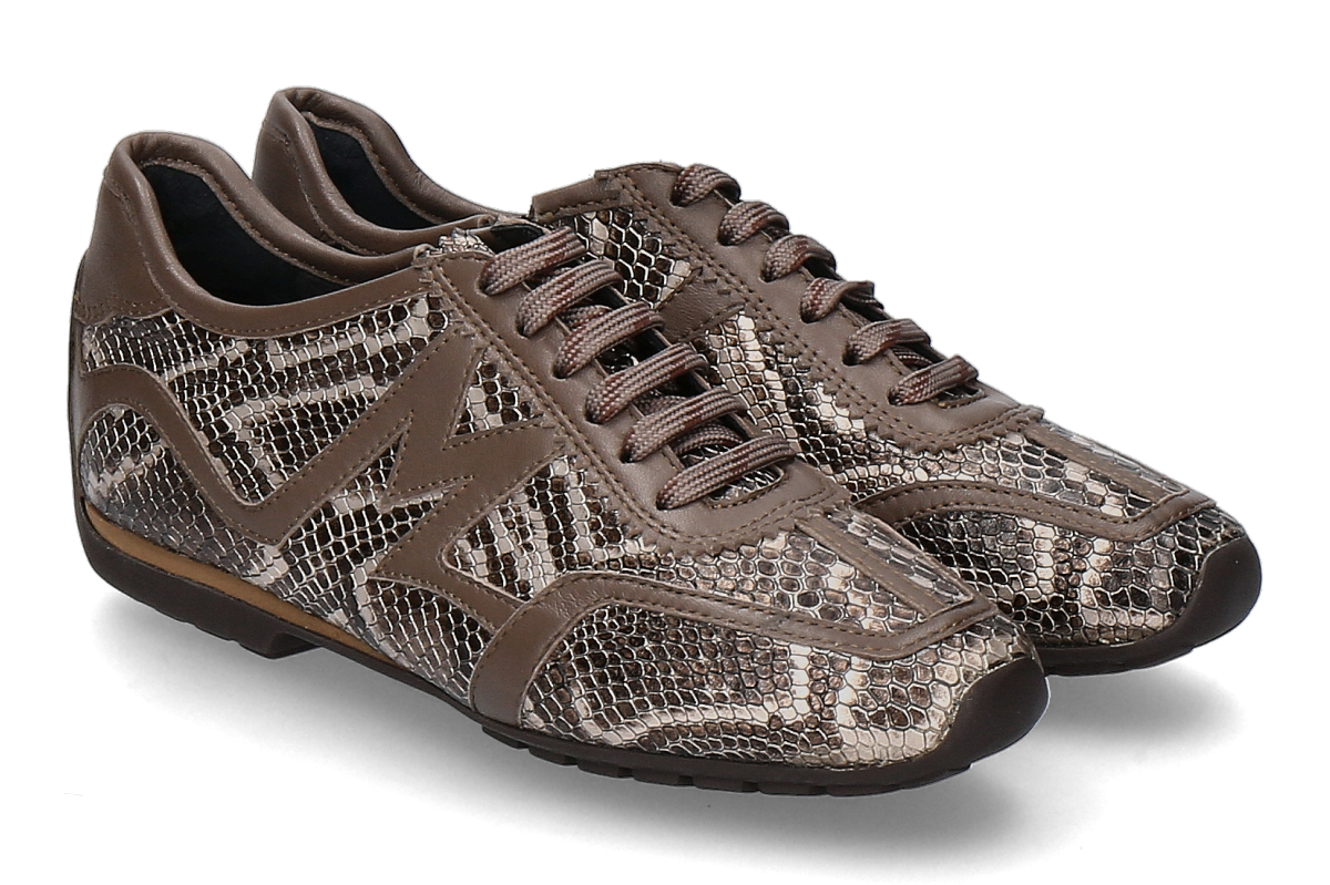 Mania Sneaker gefüttert PITONE PRINT- taupe