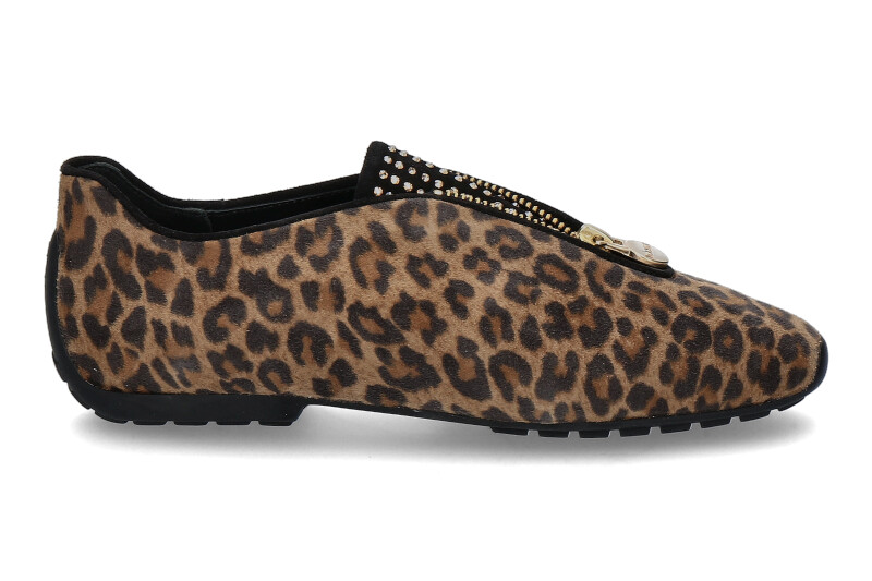 Mania slipper CAMOSCIO LEOPARDINO SWAROVSKI