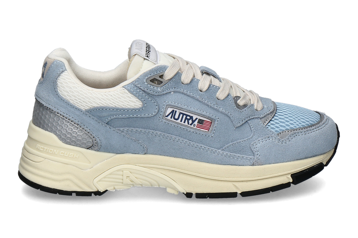 Autry Damen- Sneaker HYPERWAY LOW SUEDE MESH UM16- portofino/ silber