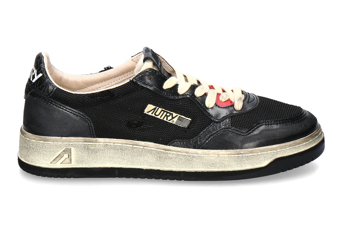 Autry men's- sneaker SUPER VINTAGE LEATHER- black
