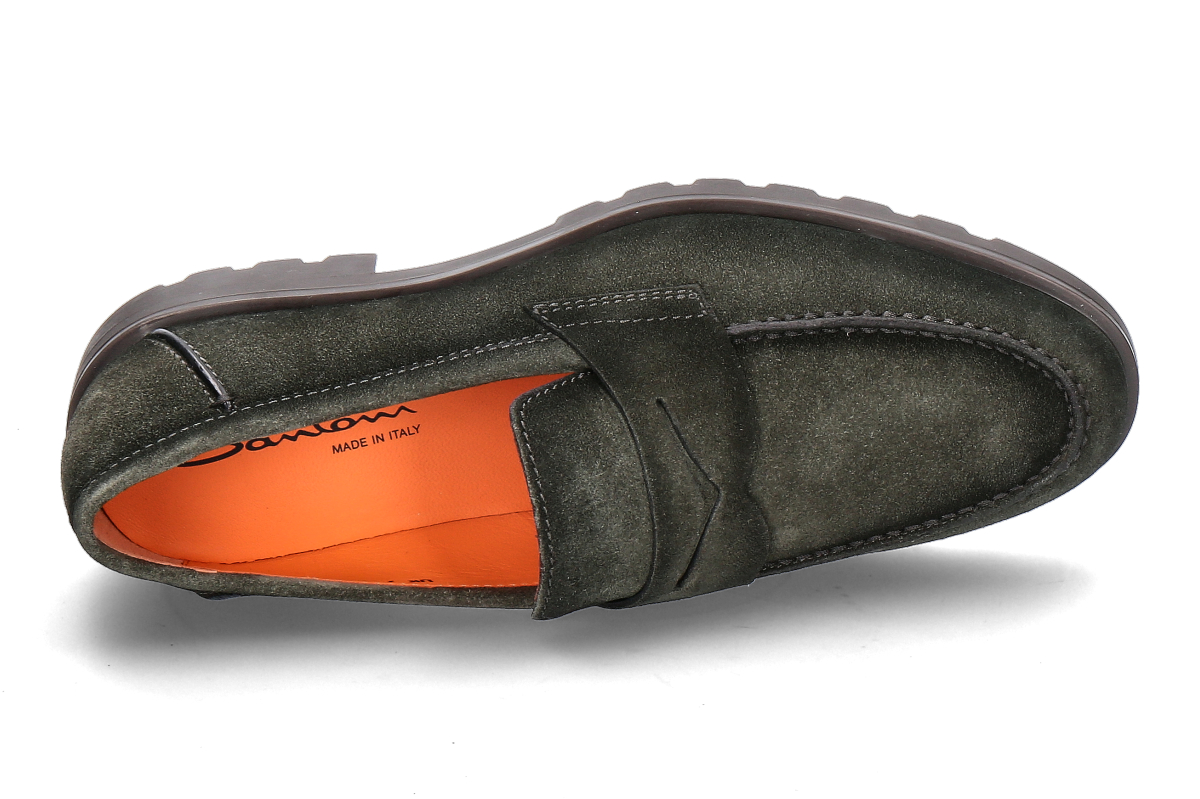 Santoni Herren  Loafer ROCK VELOURS  green_148700002_5