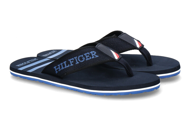 Tommy Hilfiger Herren- Zehentrenner SPORTY BEACH SANDAL desert sky 