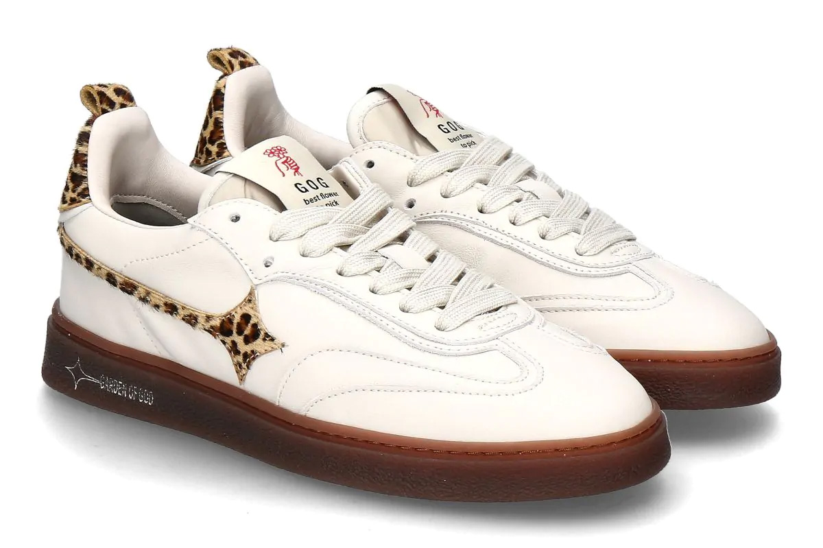 Garden of God women's sneaker EARTH LEA ANIMALIER- off-white/ animalier 
